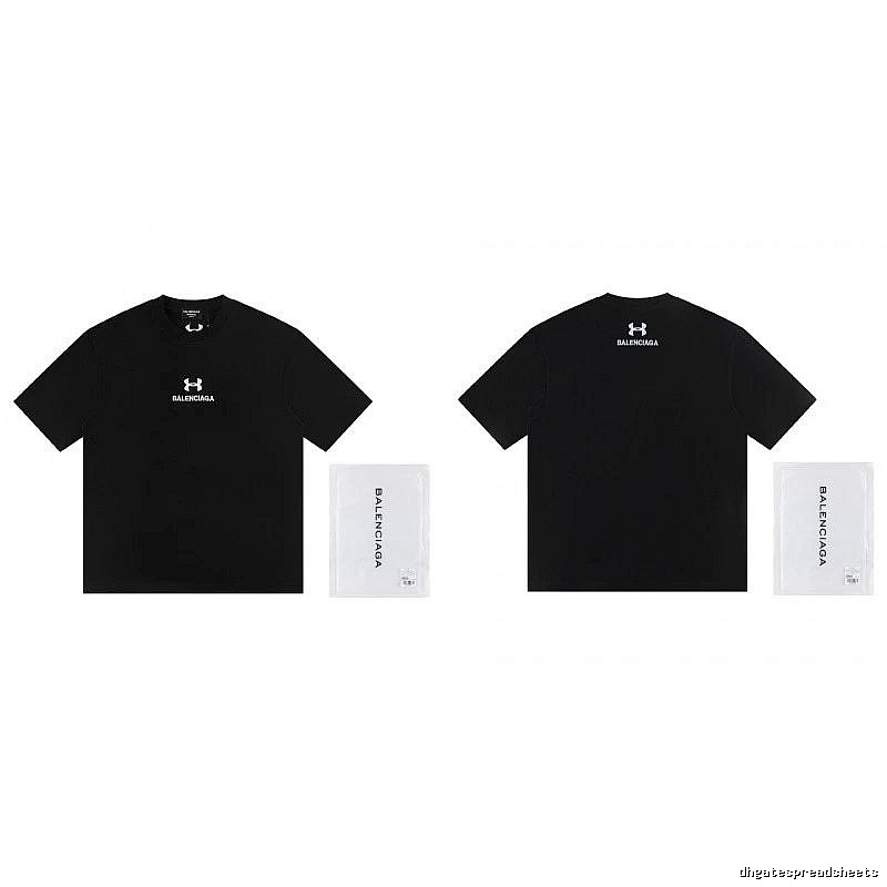 Balenciaga Co-branded Street Style Black T-shirt