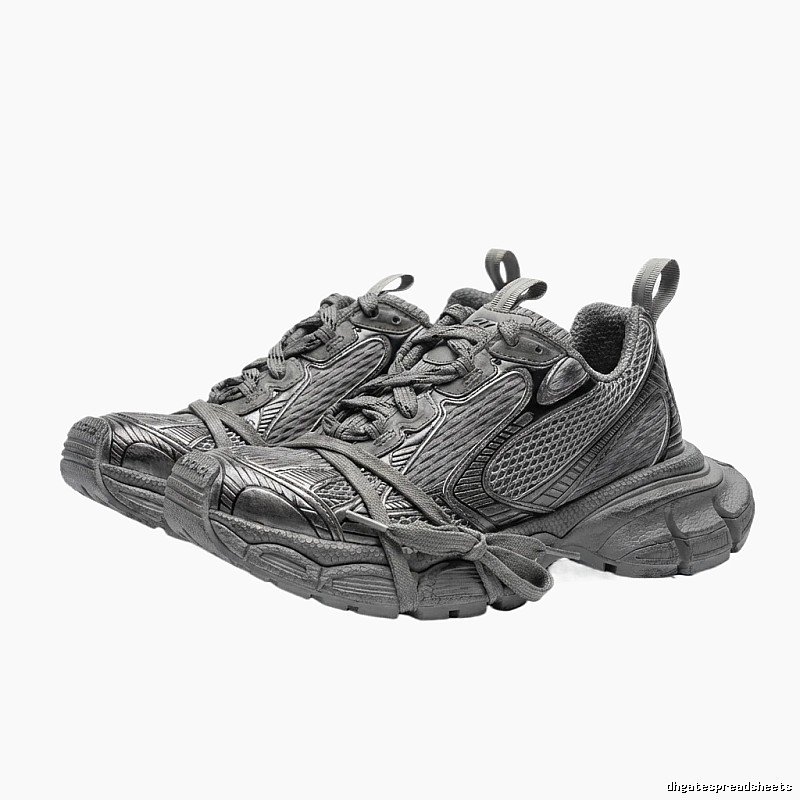 Balenciaga dad-style silver-gray shoes