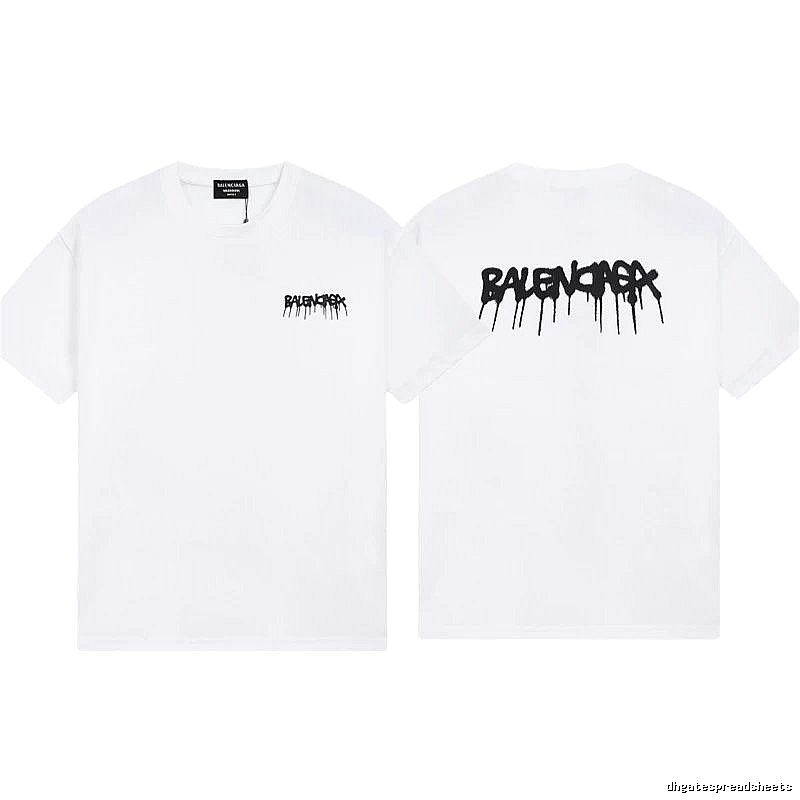 Balenciaga Graffiti Street Style White Short-sleeve T-shirt