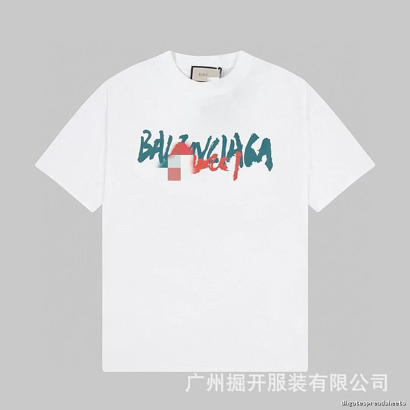 Balenciaga Graffiti Street Style White T-Shirt