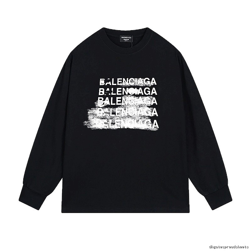 Balenciaga graffiti-style black T-shirt