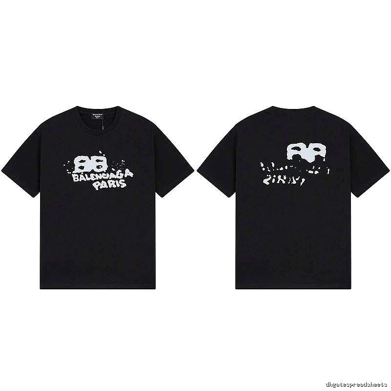 Balenciaga graffiti-style black T-shirt