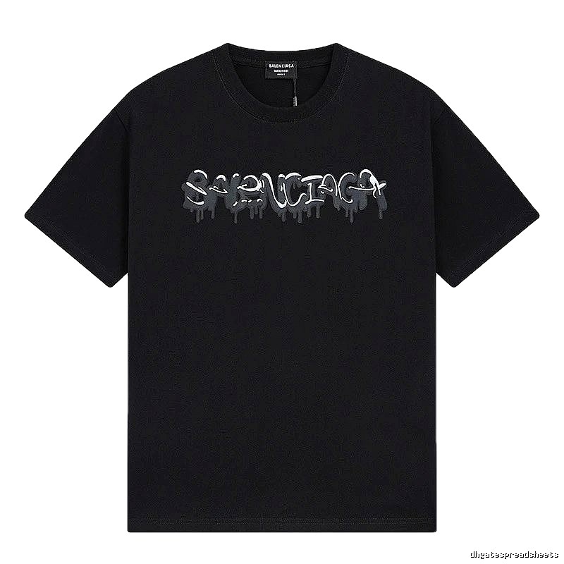 Balenciaga graffiti-style black T-shirt