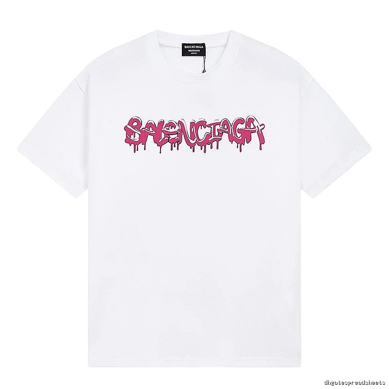 Balenciaga graffiti-style white T-shirt
