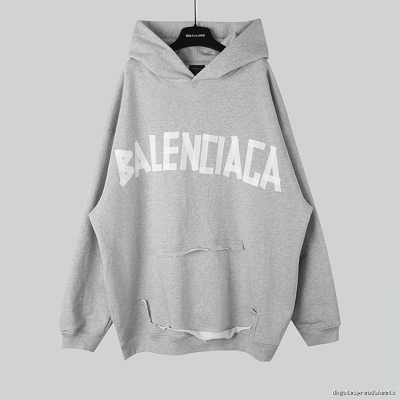 Balenciaga letter-style grey sweatshirt