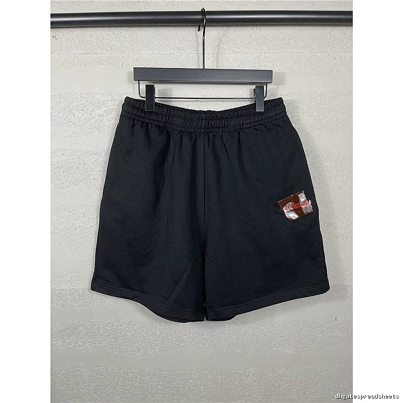 Balenciaga minimalist black shorts