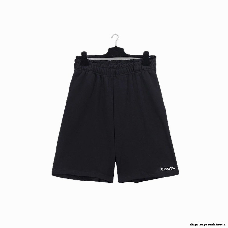 Balenciaga minimalist style black shorts