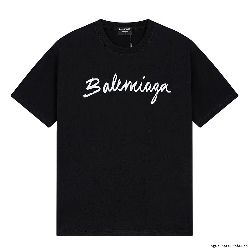 Balenciaga minimalist style black T-shirt