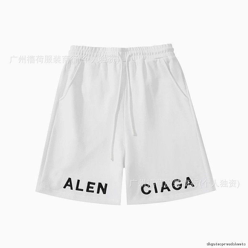 Balenciaga minimalist style white shorts