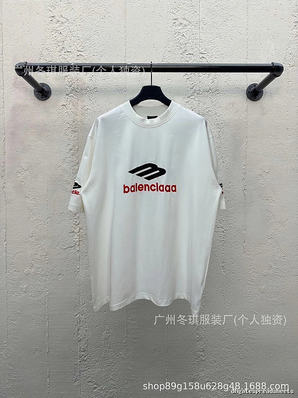 Balenciaga minimalist style white T-shirt