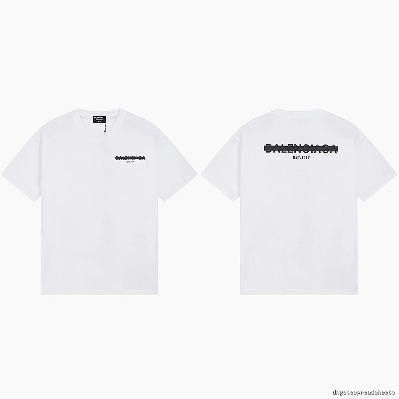 Balenciaga minimalist style white T-shirt