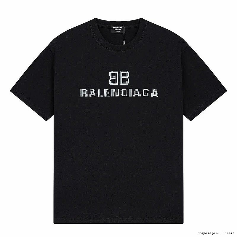 Balenciaga pixel-style black T-shirt
