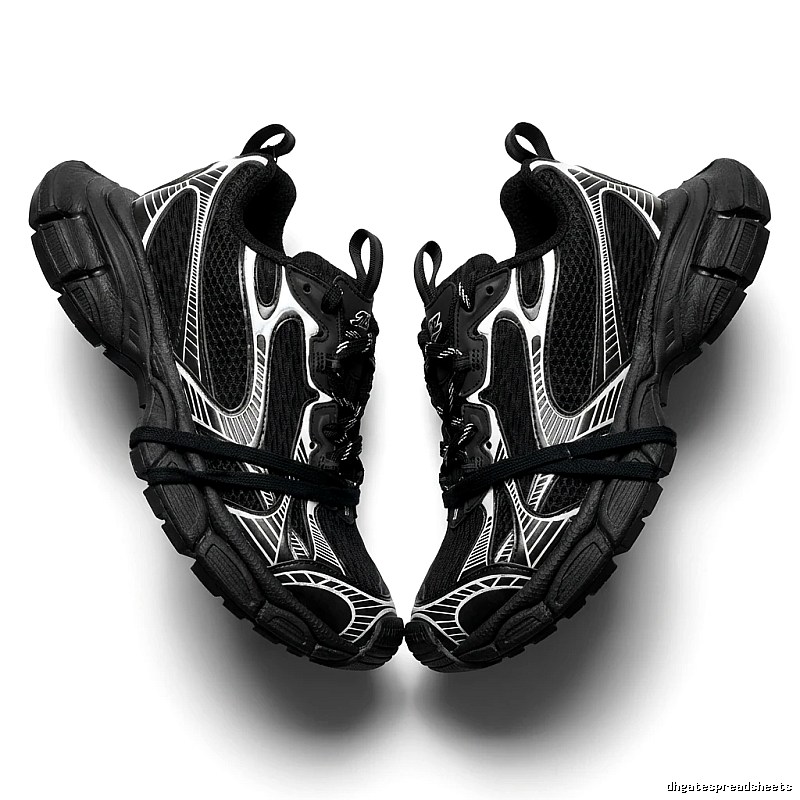 Balenciaga retro black and grey sports shoes
