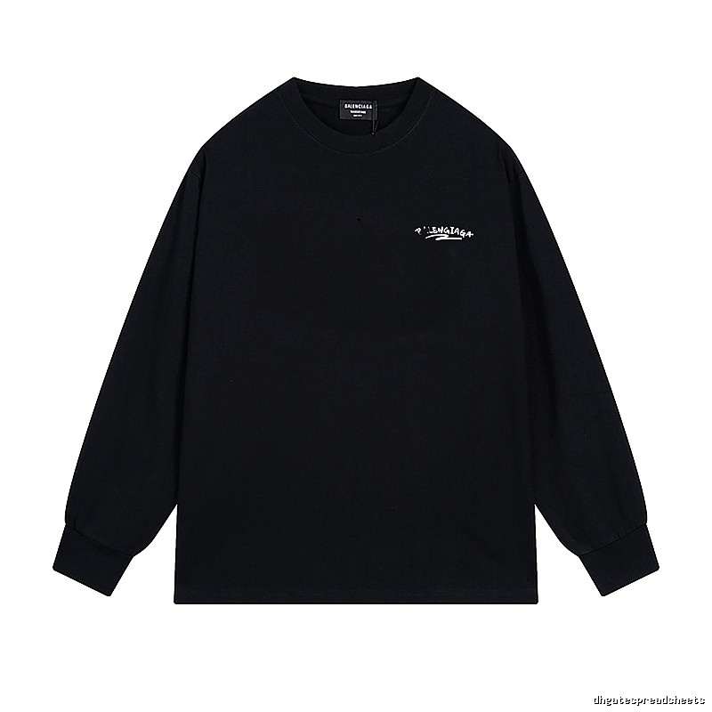 Balenciaga simple style black long-sleeved shirt