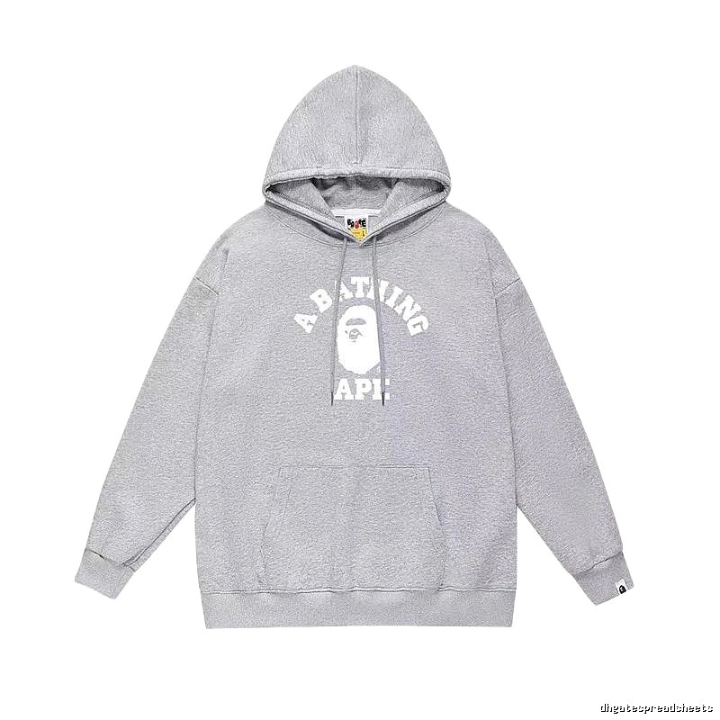 Bape Ape Head Grey Hoodie