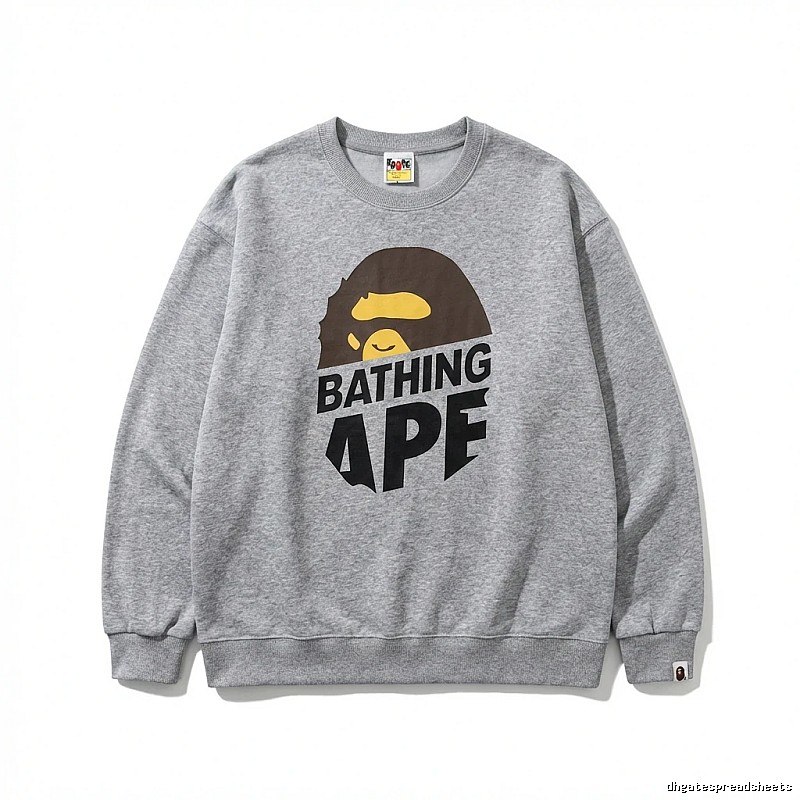 Bape Ape Head Grey Sweatshirt