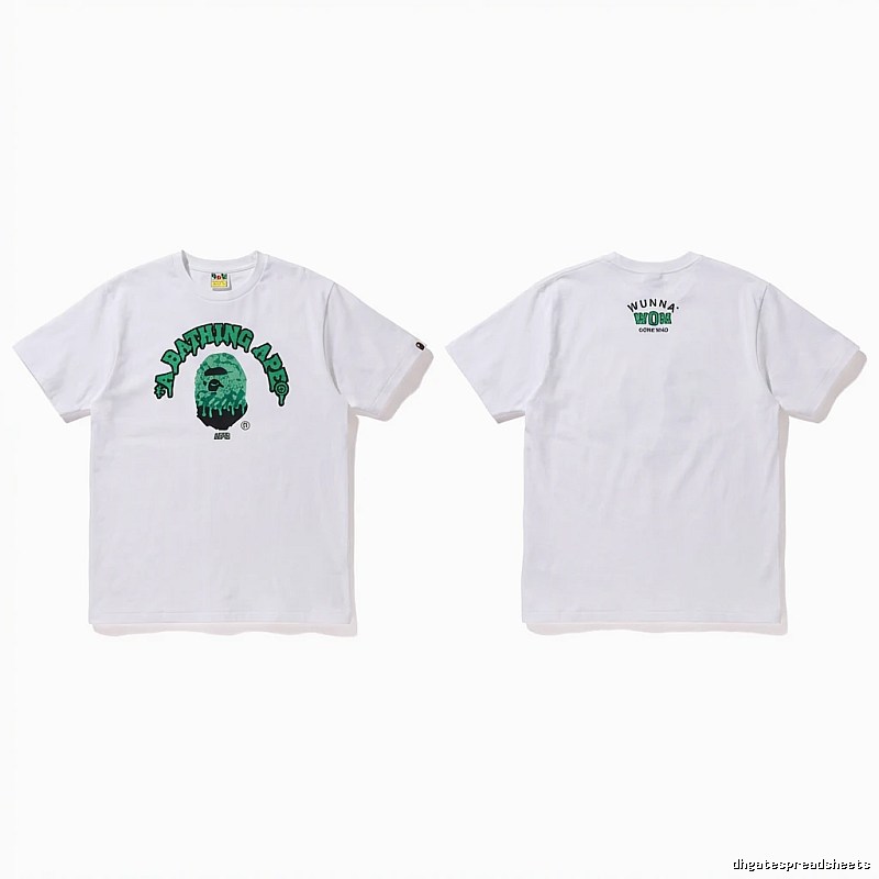 Bape Ape Head Minimalist Style White T-shirt