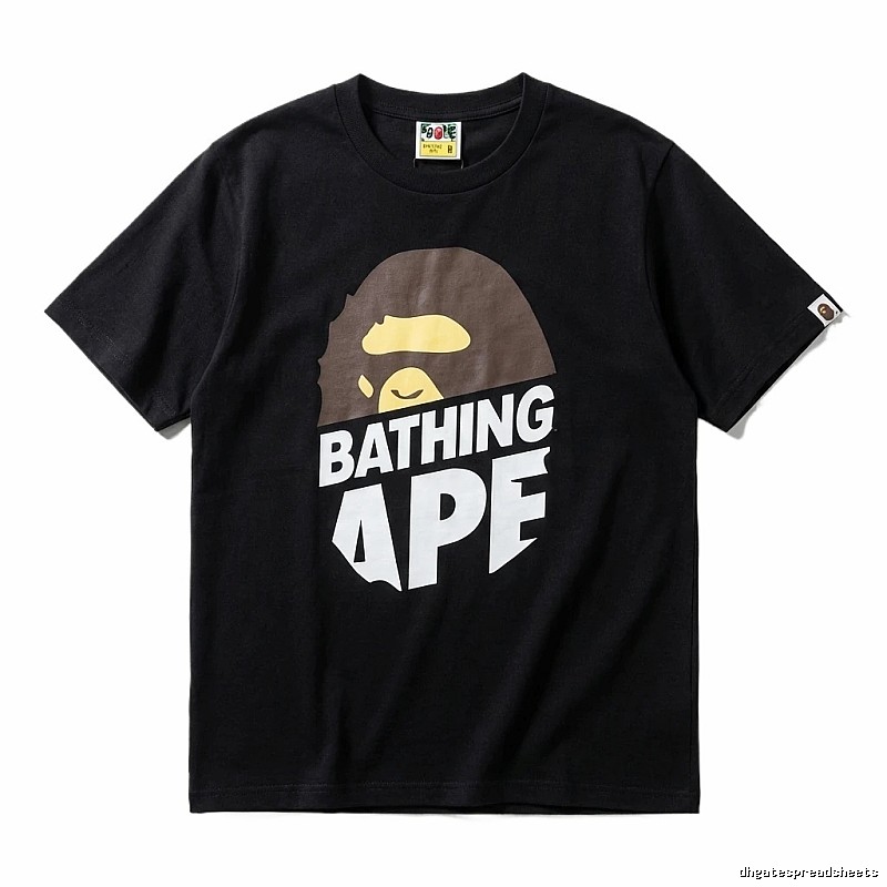 Bape Ape Head Simple Black Short-sleeve