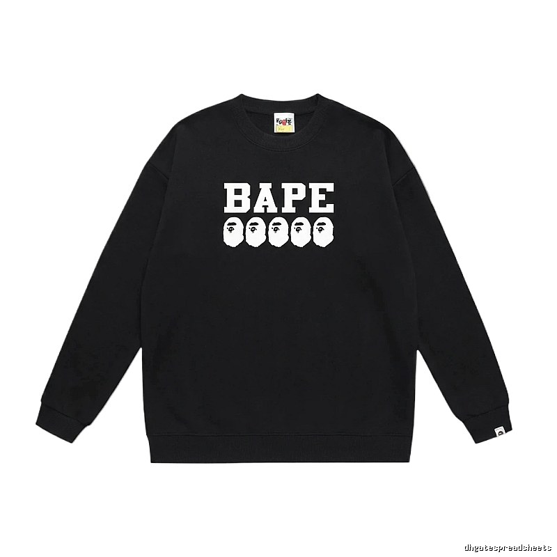 BAPE Ape Head Simple Black Sweatshirt