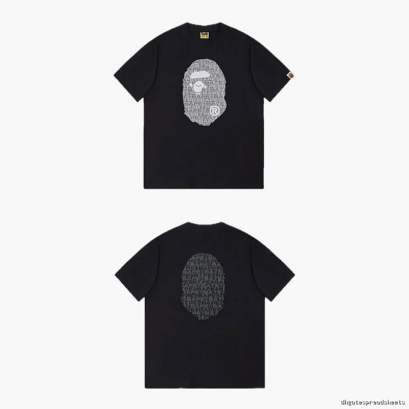 Bape Ape Head Trendy and Cool Black T-shirt