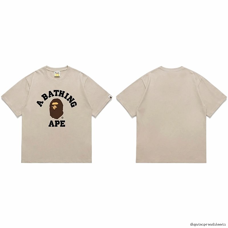 Bape Ape Head Trendy Beige T-shirt