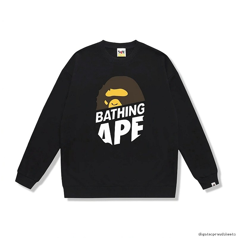 Bape Ape Head Trendy Cool Black Sweatshirt