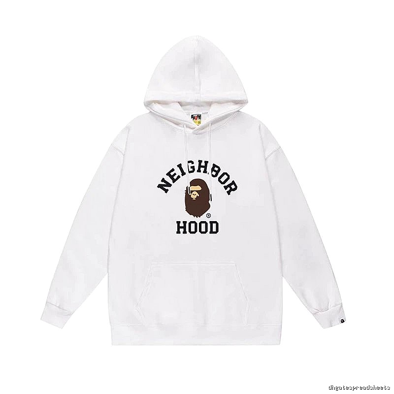Bape Ape series white hoodie