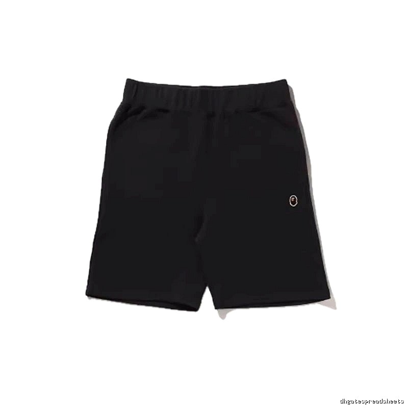 Bape basic black shorts