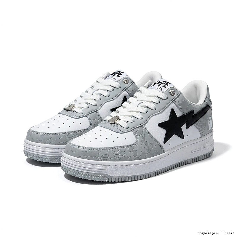 Bape Black and Grey Trendy Sports Shoes