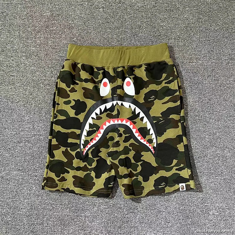Bape camouflage shark-style shorts