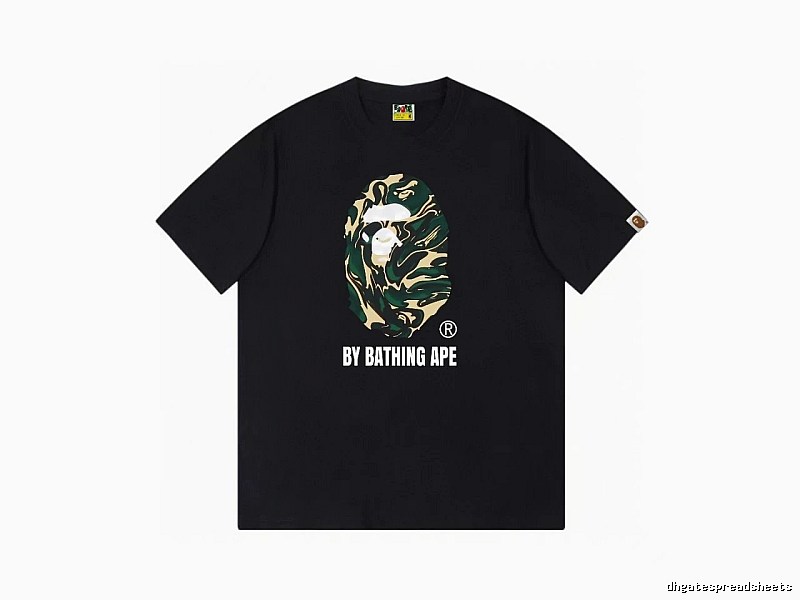 Bape camouflage style black T-shirt