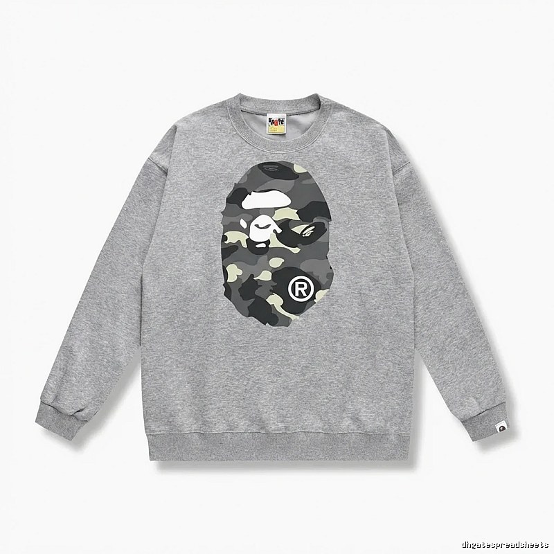 Bape camouflage style grey sweatshirt