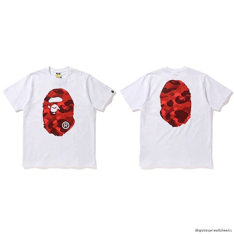 Bape camouflage style white T-shirt