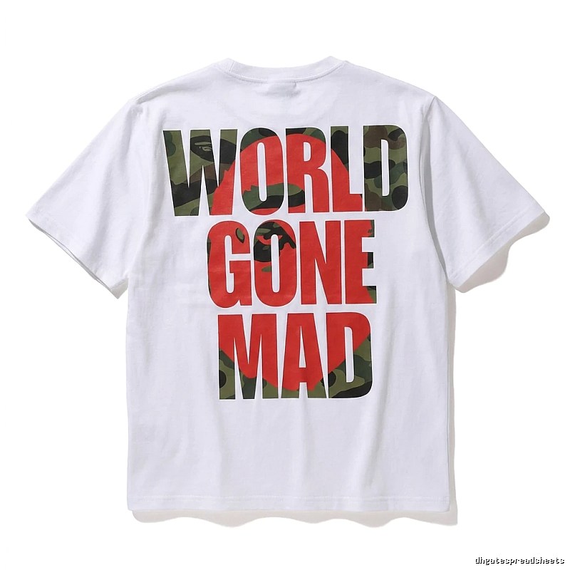 Bape camouflage style white T-shirt