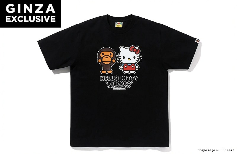 Bape Co-branded Hello Kitty Black T-shirt