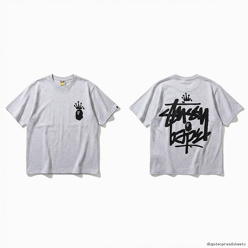 Bape Crown Trendy and Cool Style White T-shirt