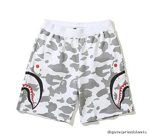 Bape Shark Camouflage Shorts