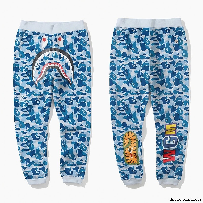 Bape Shark Camouflage Style Sweatpants