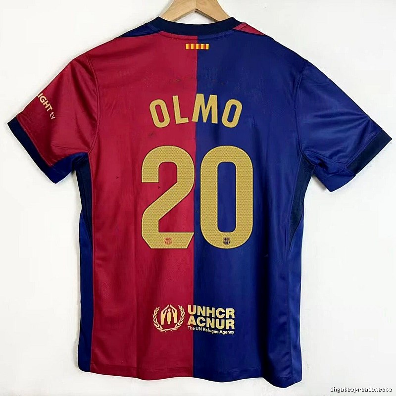 Barcelona Lightweight Gavi #6 soccer jersey Blue Red Barcelona for Trend Styling