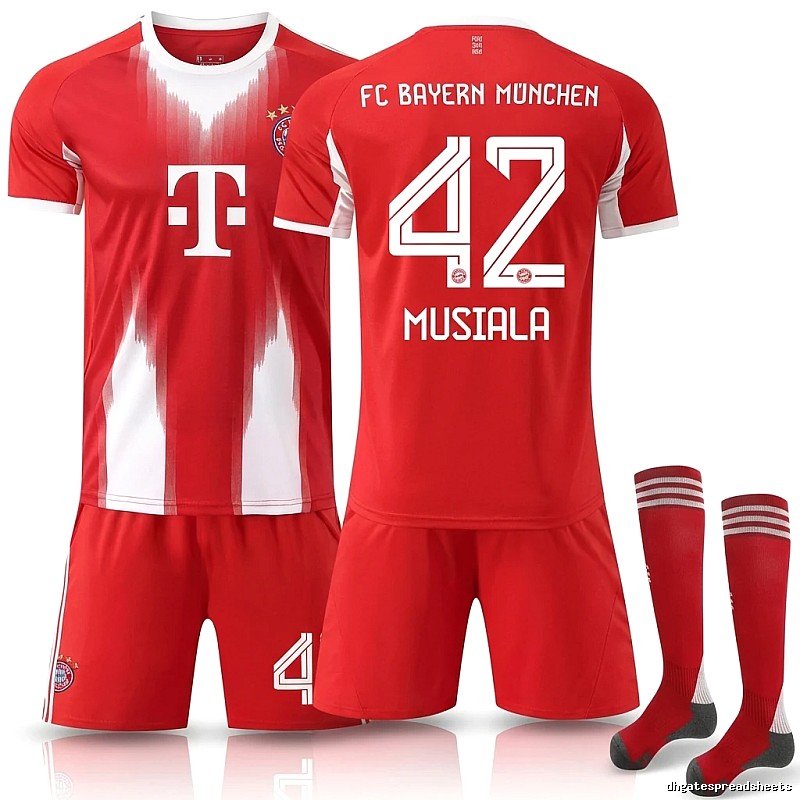 Bayern Munich red and white sportswear set