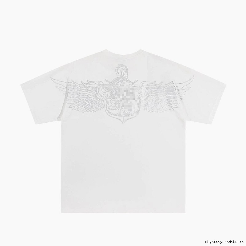 BOY Wing Print Street Style White T-Shirt