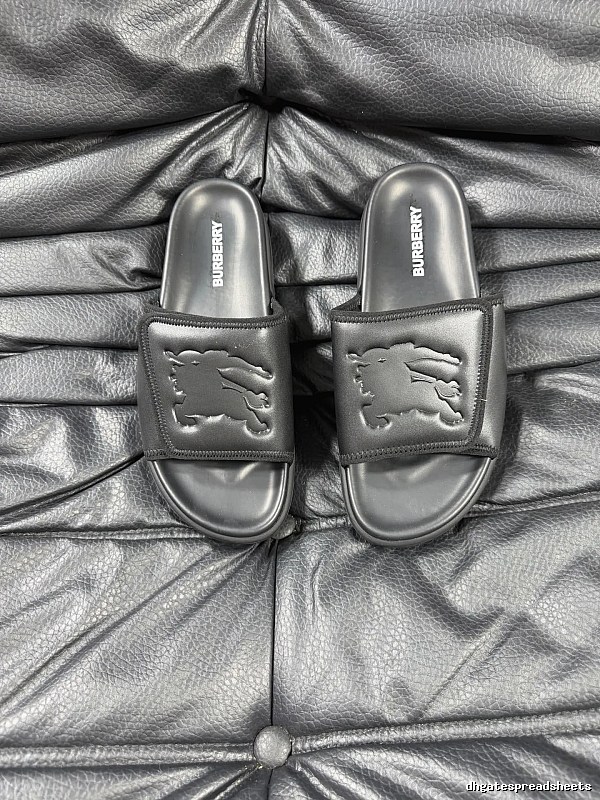 Burberry Warhorse Embossed Minimalist Black Slides