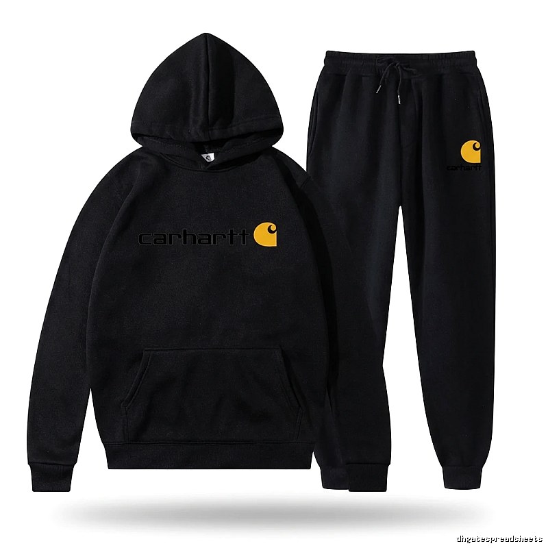 Carhartt basic black sweatshirt suit