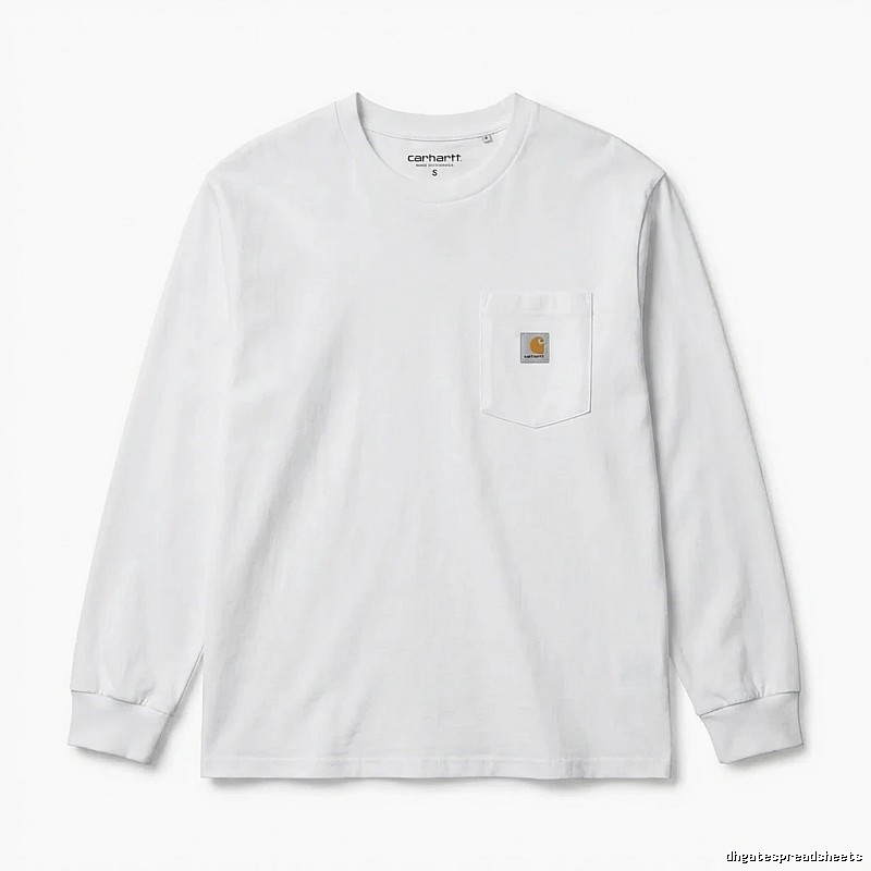 Carhartt minimalist style white long-sleeve