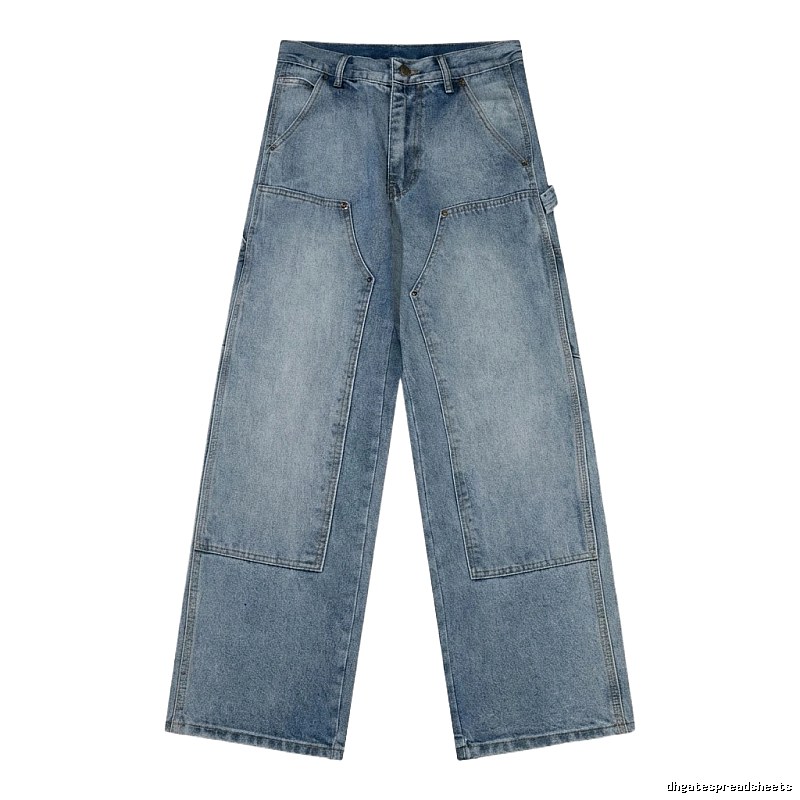 Carhartt workwear-style blue jeans