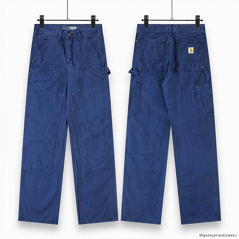 Carhartt workwear style blue long trousers