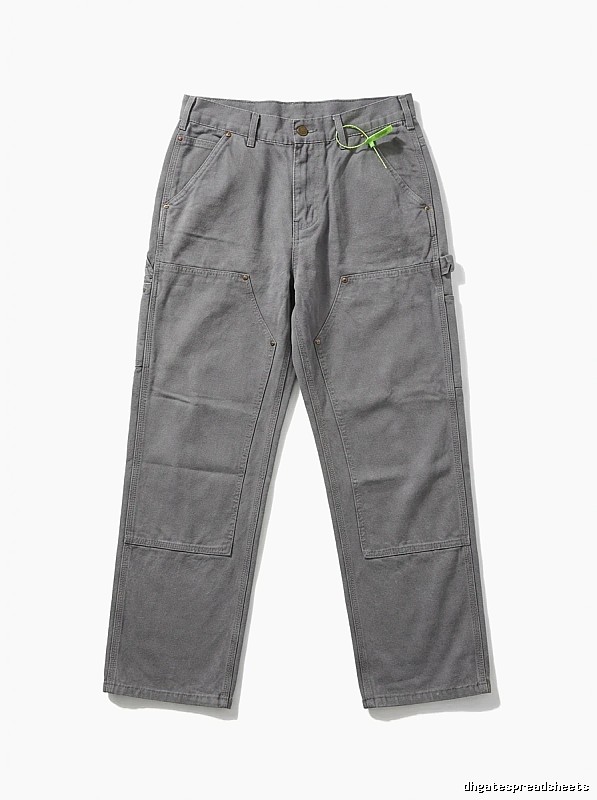 Carhartt workwear style cement gray long pants