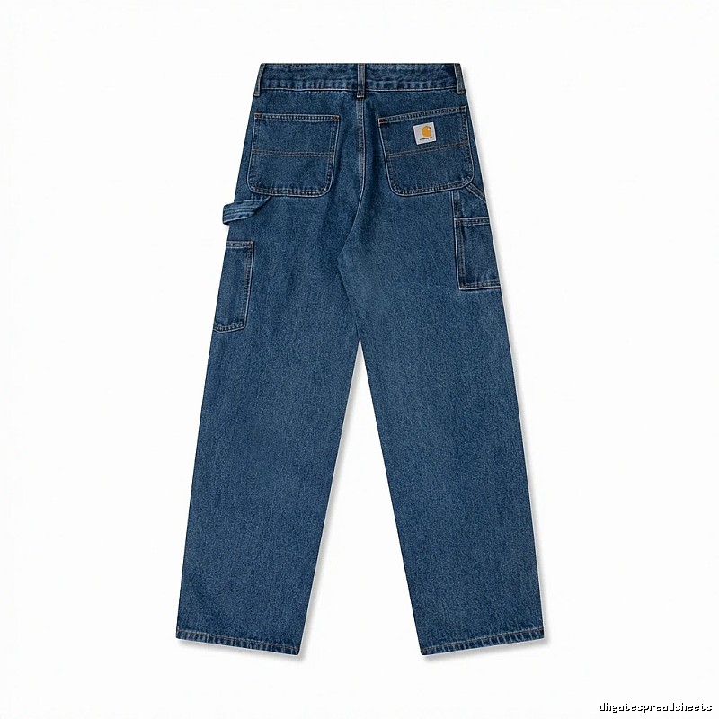 Carhartt workwear style dark blue jeans