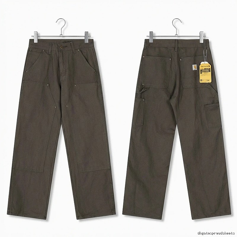 Carhartt workwear style dark gray long trousers