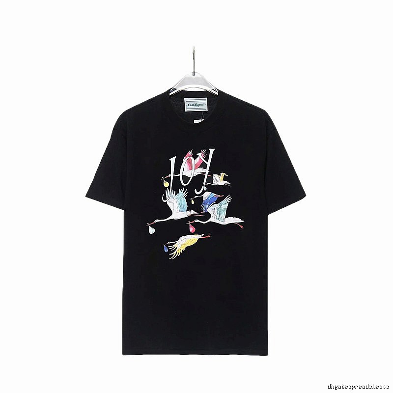Casablanca Crane Style Black T-shirt